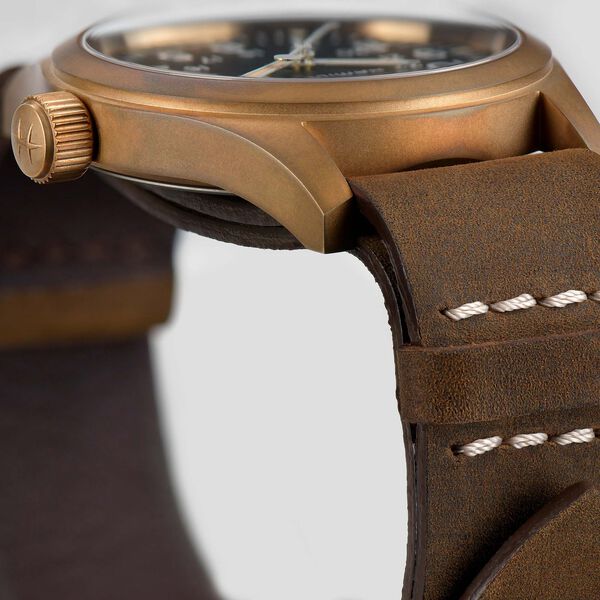 Khaki Field Manual 38 mm Bronze and Titanium